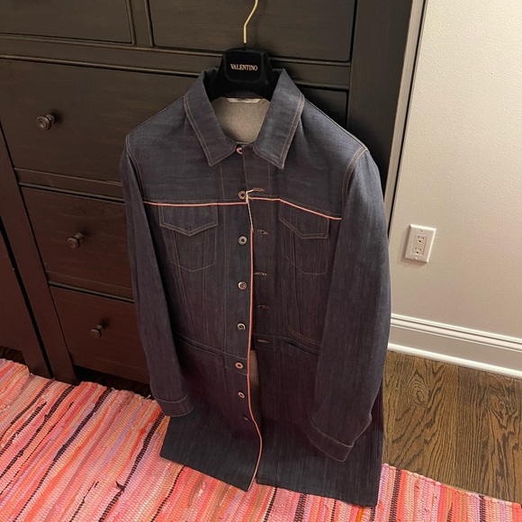 Valentino Other - Valentino Long Denim Jacket (BRAND NEW, NEVER WORN, TAGS ATTACHED)
